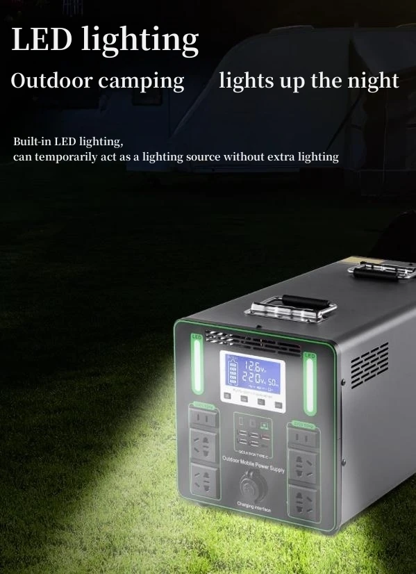 AC Generator With Solar For Camping Portable Power Station 300w To 5000w