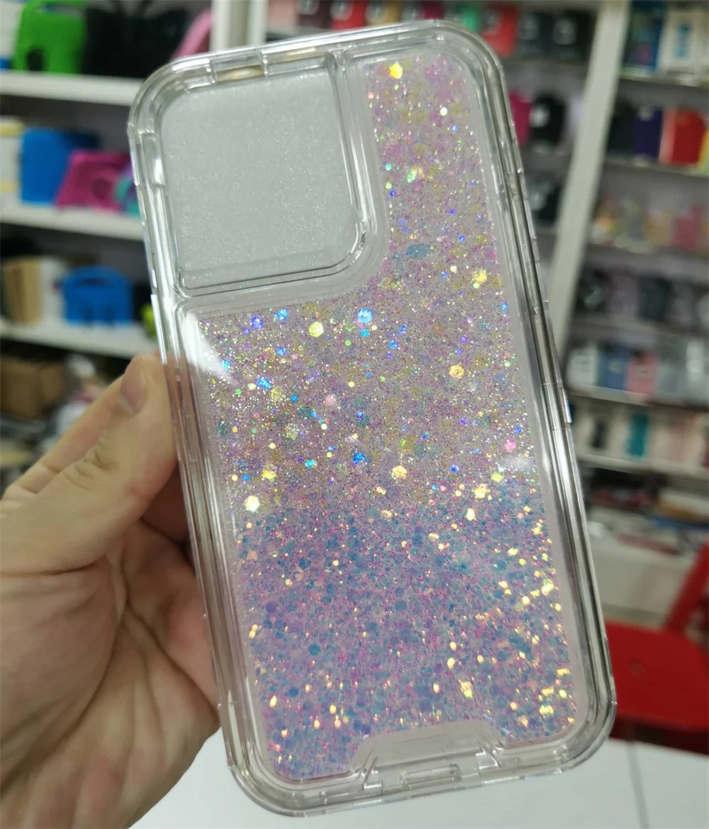 GSCASE Hybrid Armor Phone Case For Alcatel 3V 2019/5032W Fashion Case TPU + PC + Glitter Designer Case