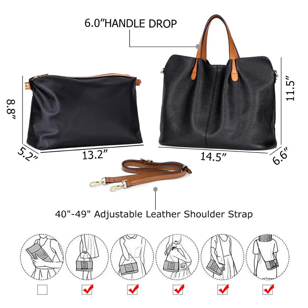 
OEM/ODM Brand Design 2020 UK Charming Style 100% Genuine Leather Tote bag Shopping Handbags for women 