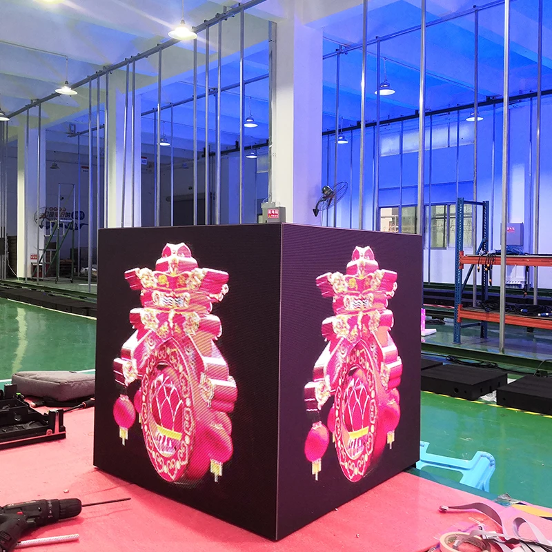 GUA Led Screen GUANGDONG Led Screen  Led Cube Display Led Cube Display   Magic Cube Led Display