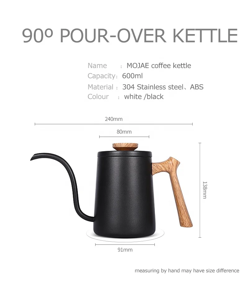 Hot Sale Goose Neck Kettle Metal Sustainable  Gooseneck Kettle Coffee Pot Pour Over Coffee Kettle