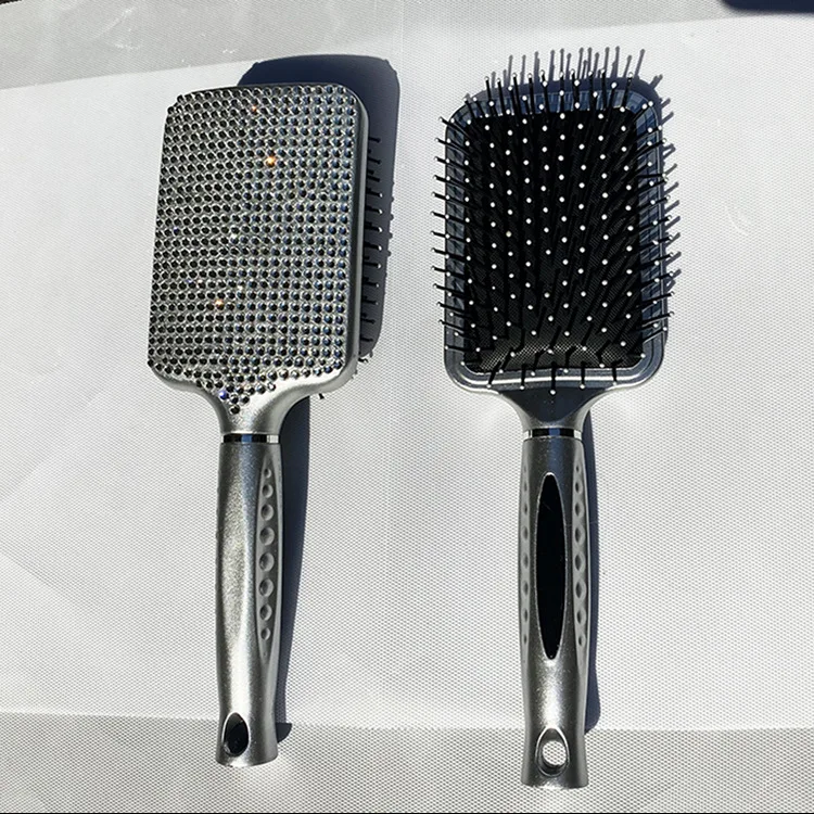 Personalized Hair Brush Custom Rhinestone Bling bling Comb For Women