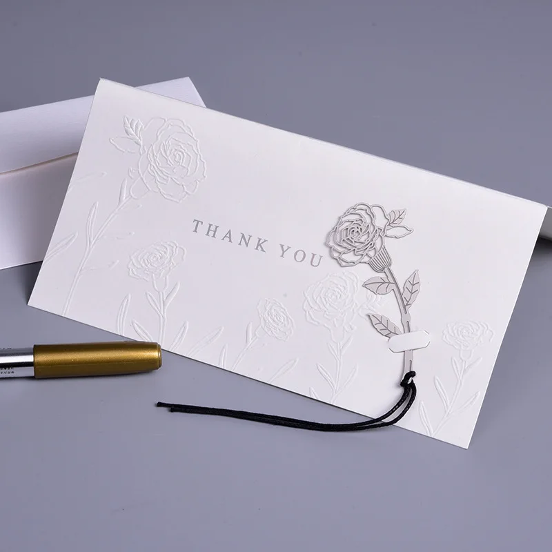 Personalized Thankyou Card Luxury Greeting Card Exclusive Writing Postcard Gift Custom Thank You Card For Small Business