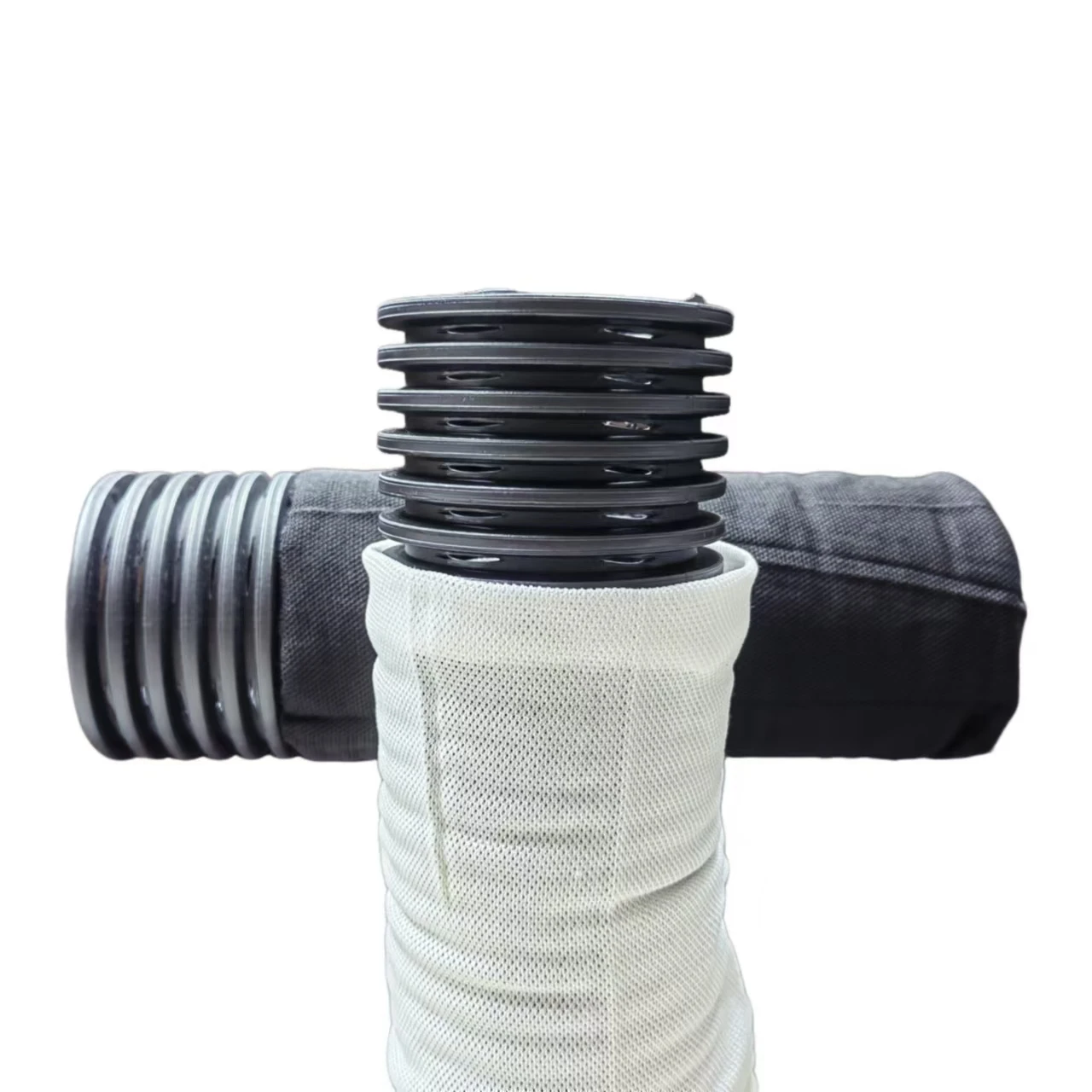 Австралийский стандарт 50 мм HDPE подземные дренажные трубы с одной стенкой гофрированная перфорированная дренажная труба носком