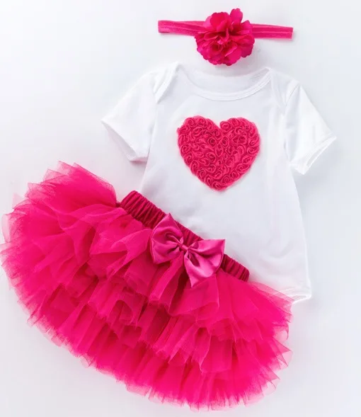 Summer 1 Year Baby Girl Dress Lovely Party Girls Tutu Dress Toddler  Baby 1st Birthday Outfit