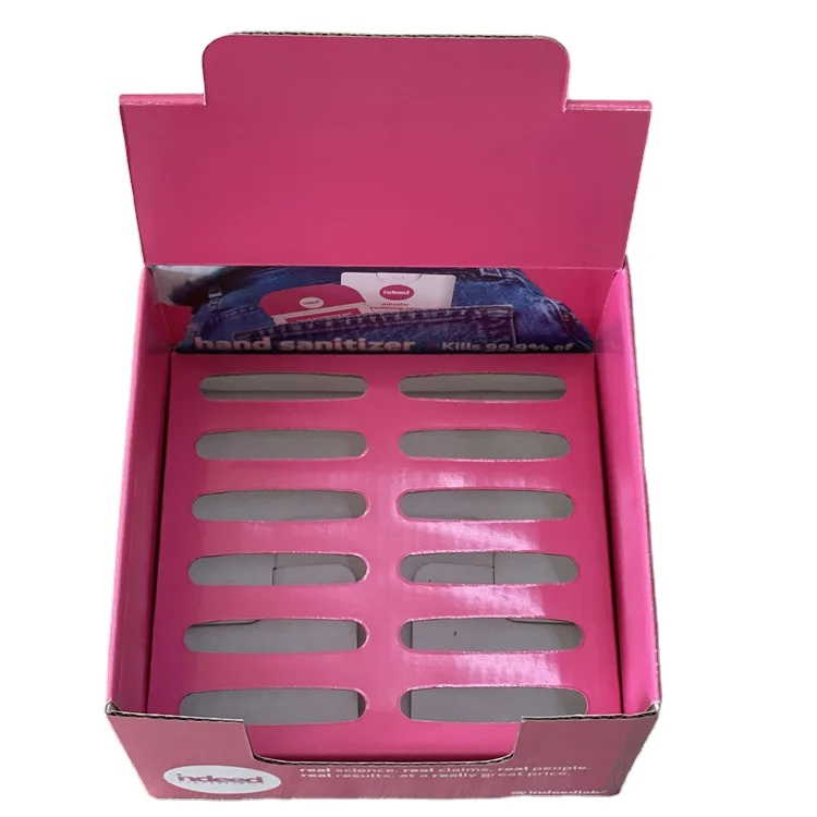 Custom Counter Show Stand Display Box Cardboard Paper Table Pop Counter Top Display Rack For Cosmetics Store