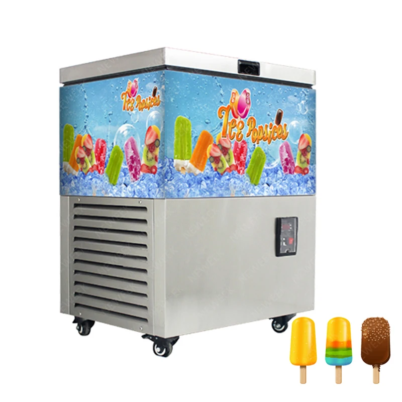 NEWEEK 12000pcs/day Mold customization stick popsicle freezer machine quick freezing Ice Lolly Popsicle Making Machine