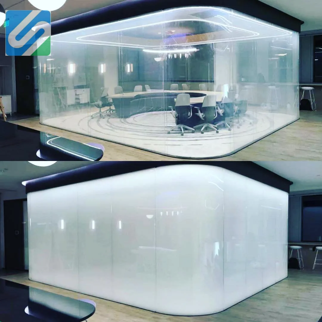 Switchable glass electrochromic smart tint film pdlc film for switchable smart glass