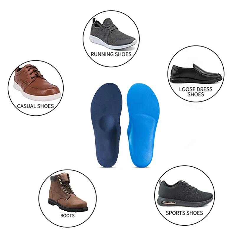 Bestar Plat Foot Orthotic Insoles Arch Support Shoe Cork Insert Functional Orthopedic Insoles