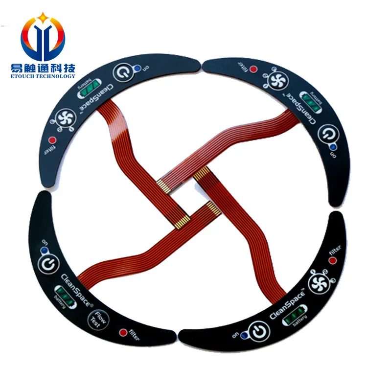 OEM embossed keys metal dome tactile membrane switch for medical equipment