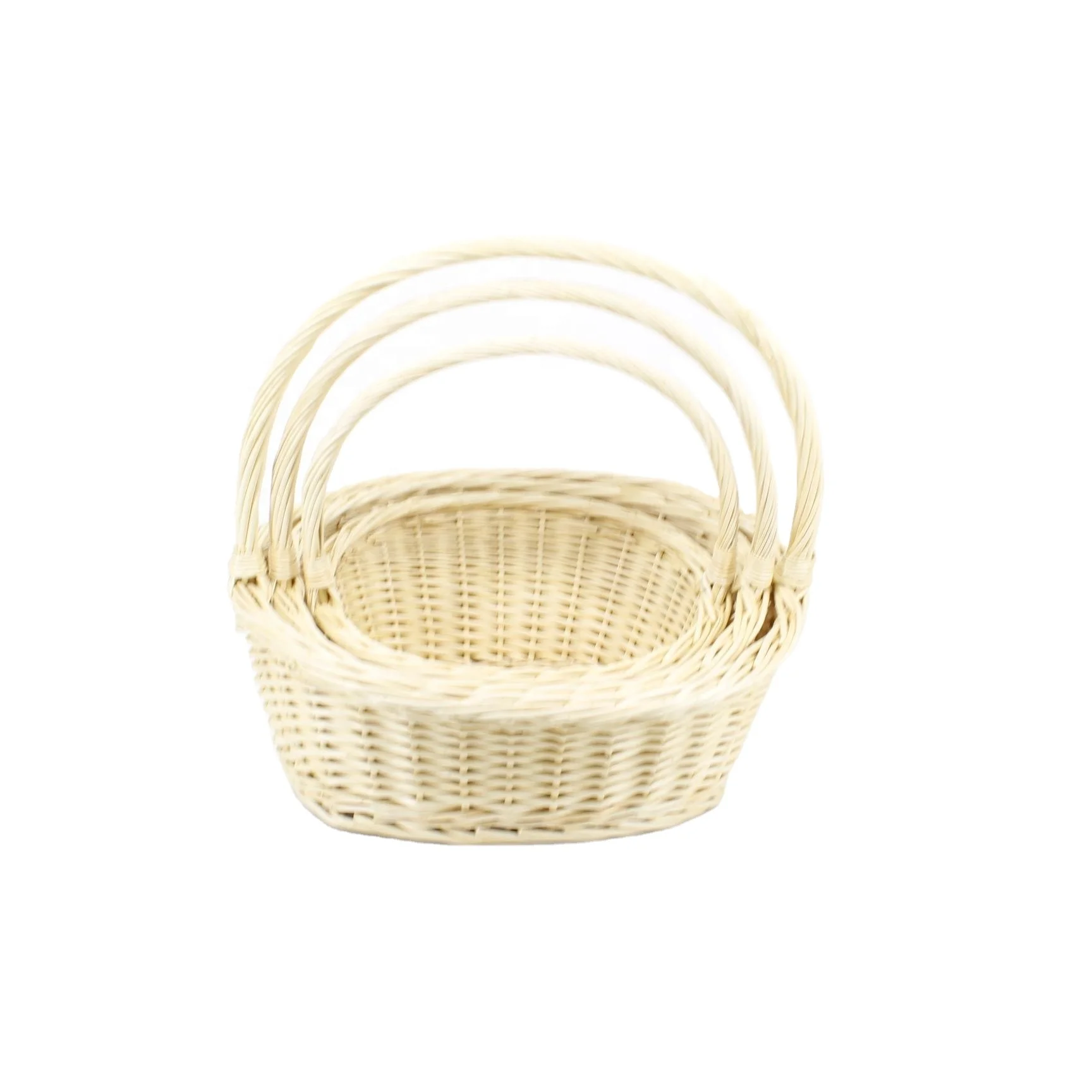 Home Wholesale Customized Decorative  tall wicker basket with lid with  custom logo wicker basket