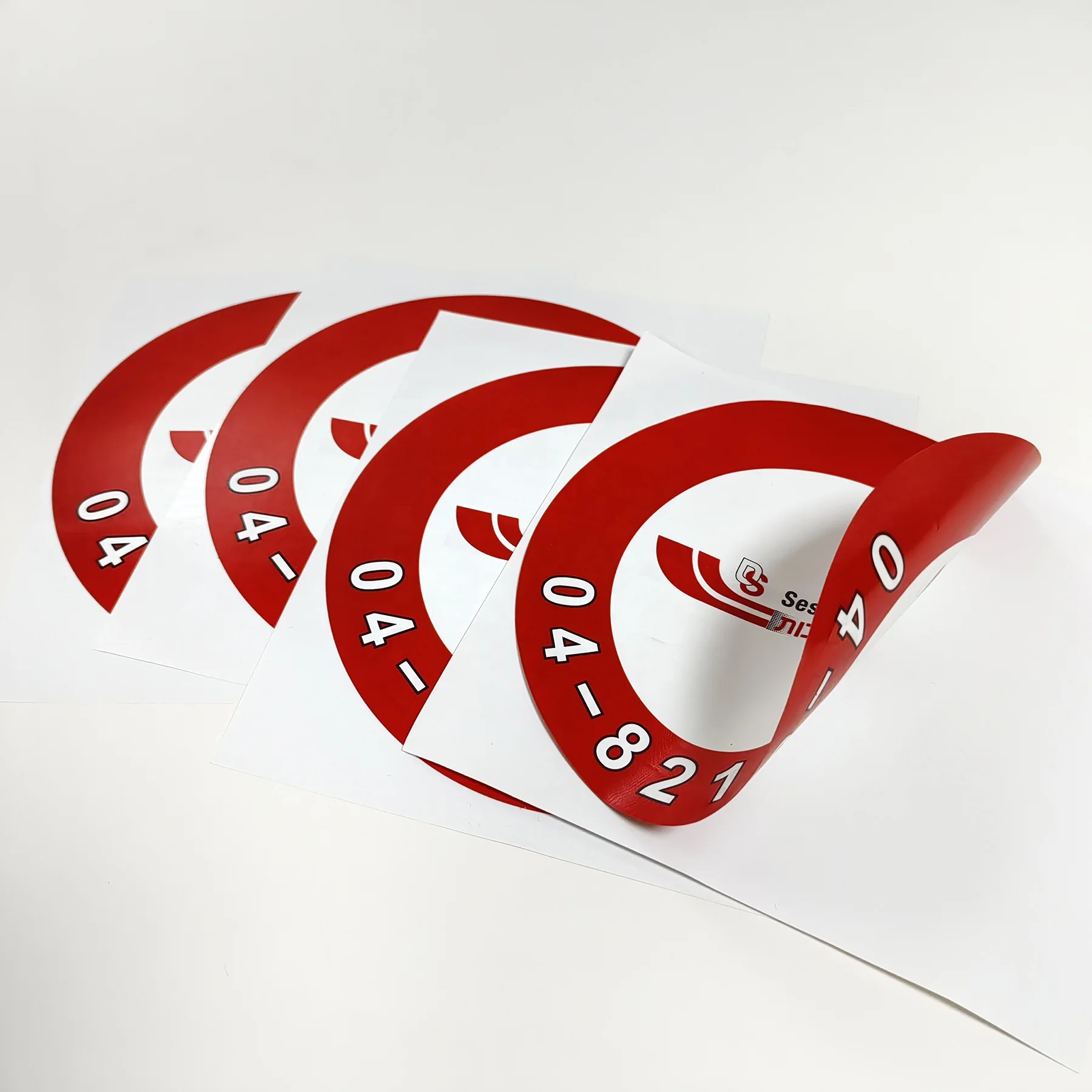 Custiom printed double sided adhesive vinyl sticker removable waterproof window glass decal stickers