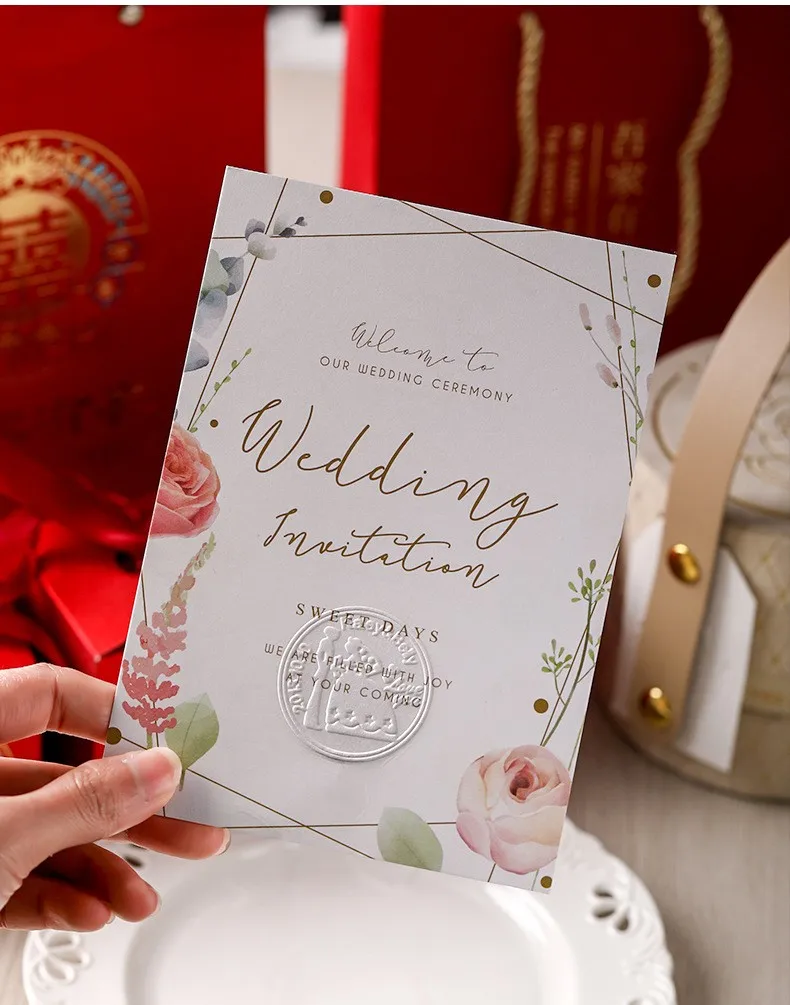 Desktop Gold Embossed Sticker Paper Certificate Seal Personal Logo Metal Handle Embosser Office Custom Embossing Dry Seal Stamp