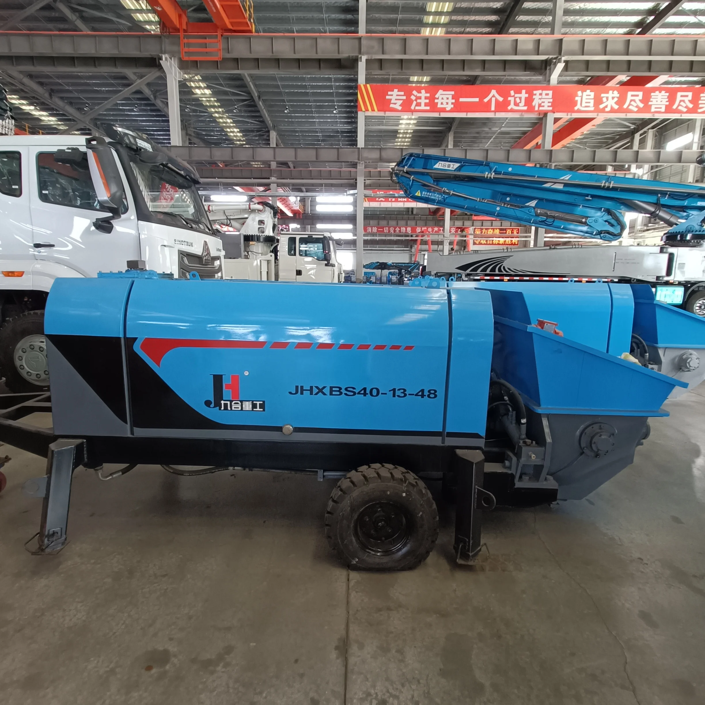 JIUHE XBS40 Electric Mini Trailer Concrete Pump Small Concrete Pump for Sale