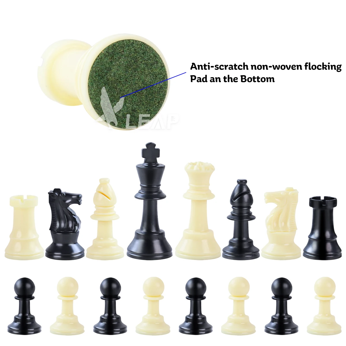 Manufacturers selling Analysis Size PS material 6.4 cm king height portable small 32 chess pieces sets piezas de ajedrez