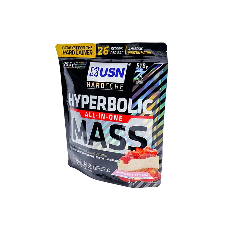 Aluminum foil stand up food grade High quality plastic zip lock food bag custom printed cookie plastic packaging