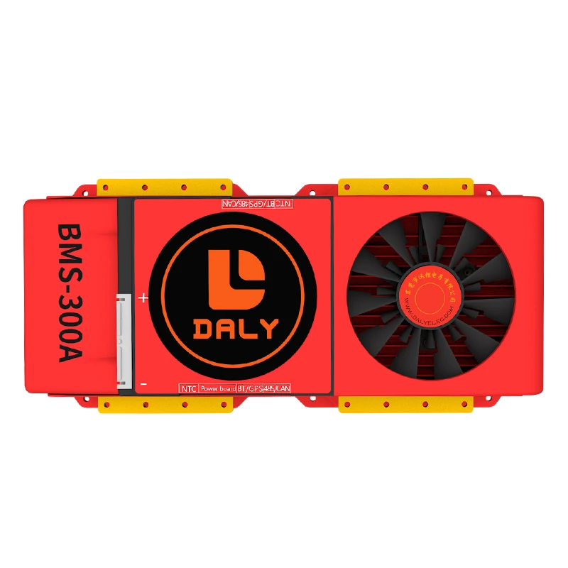 Печатная плата Daly 16s 80A/200A/250A/300A/400A для защиты литий-ионного аккумулятора, BT Uart Smart BMS 16S 300A BMS с вентилятором