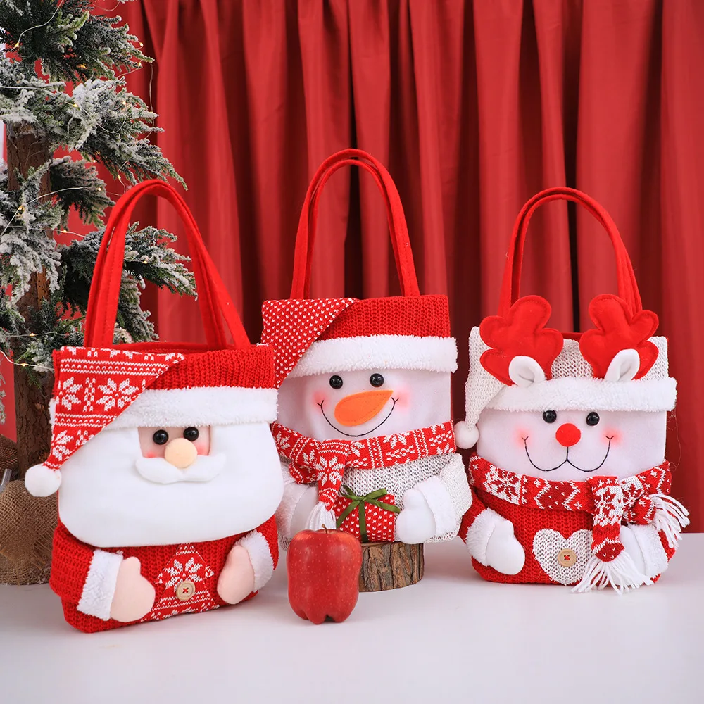 Hot selling Candy Bags Santa Pants Style Lovely Treat Bags Christmas Decorations Gift Bags for Children Best