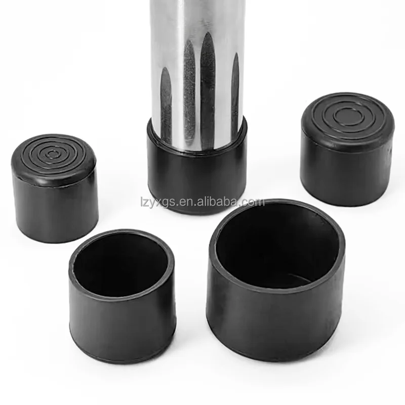 28MM round Factory cheap price NBR EPDM customize anti- slip round black silicone rubber table feet caps chair leg protectors