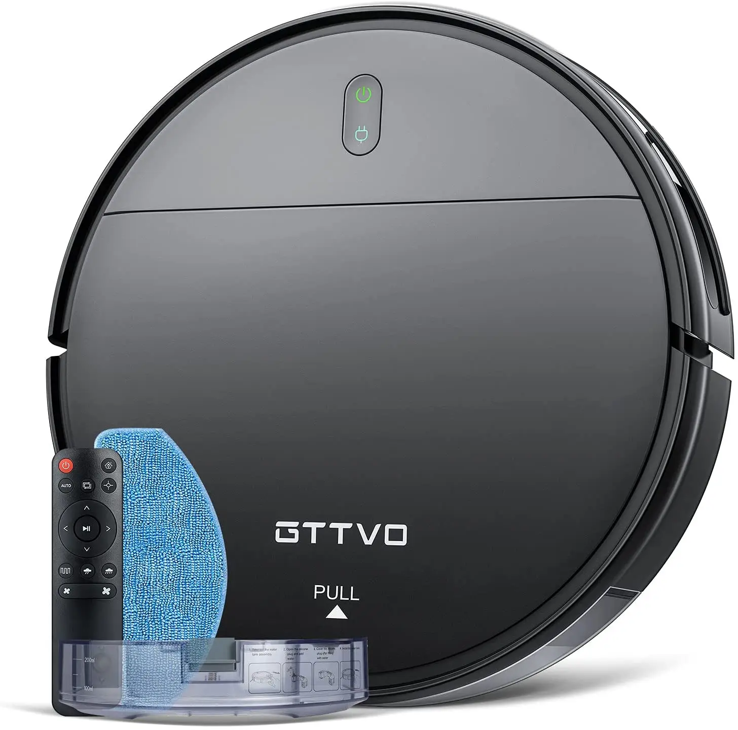 GTTVO 1400 Pa Wet Cleaning Vacuum Cleaner Automatic Mop Robot with Water Tank
