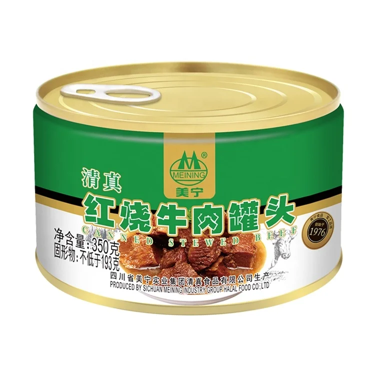 Beef Meat Canned 340g Accepted OEM & ODM Stewed Beef Corned Beef from CN;SIC 0.34 Kg Body Salt Sterilized,boneless
