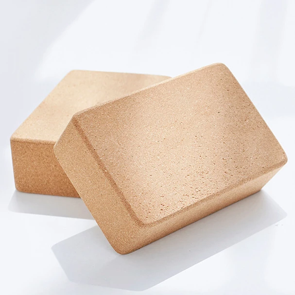 
High Quality Eco-friendly Fitness Custom 3*6*9 Inch Natural Cork Yoga Block,Organic Cork Yoga Brick 