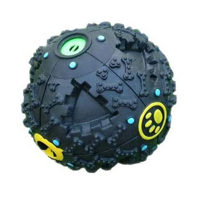 Pet Dog Leak Food Ball Molar Teeth Bite-Resistant Vocal Toy Puzzle Ball Pet Supplies