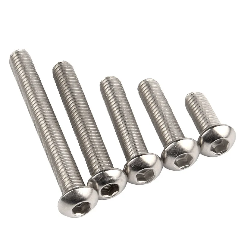 316 304 Stainless Steel 3/8-16 Button Head Screw  m5 Screw 16mm Button Head Bolts