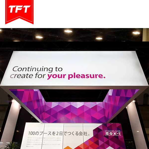 TFT системы SEG рамка подвесная вывеска Торговая выставка на заказ остров без рамки Лайтбокс