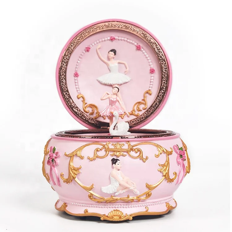 2020 latest design musicbox ballerina rotating musical box