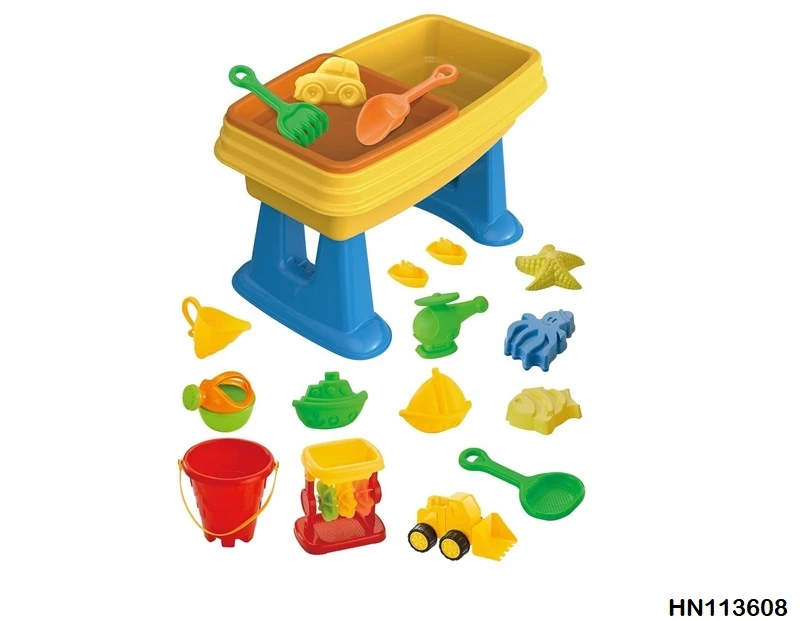 Summer beach toy sand water table funny pirate boat beach toys for outdoor play Plastic sand playing set beach
