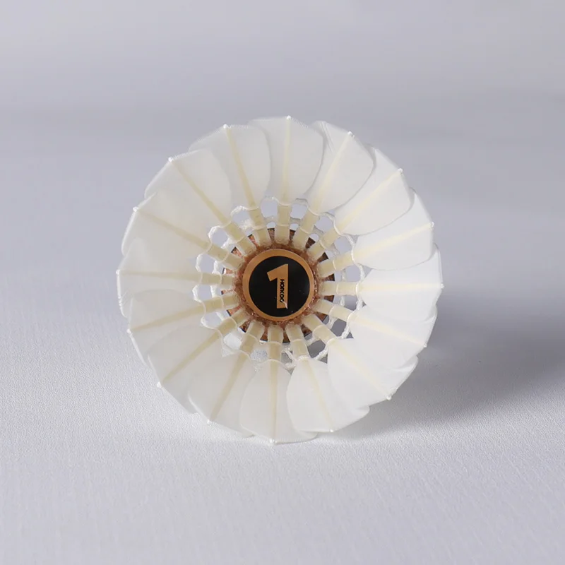 Wholesale Shuttlecock Natural Cork Raw Material Class A Goose Feather Shuttlecocks Badminton