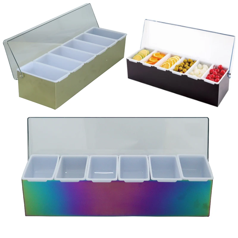 High Quality Seasoning Box Stainless Steel Food Grade Fruit Box for Bar Kitchen Home