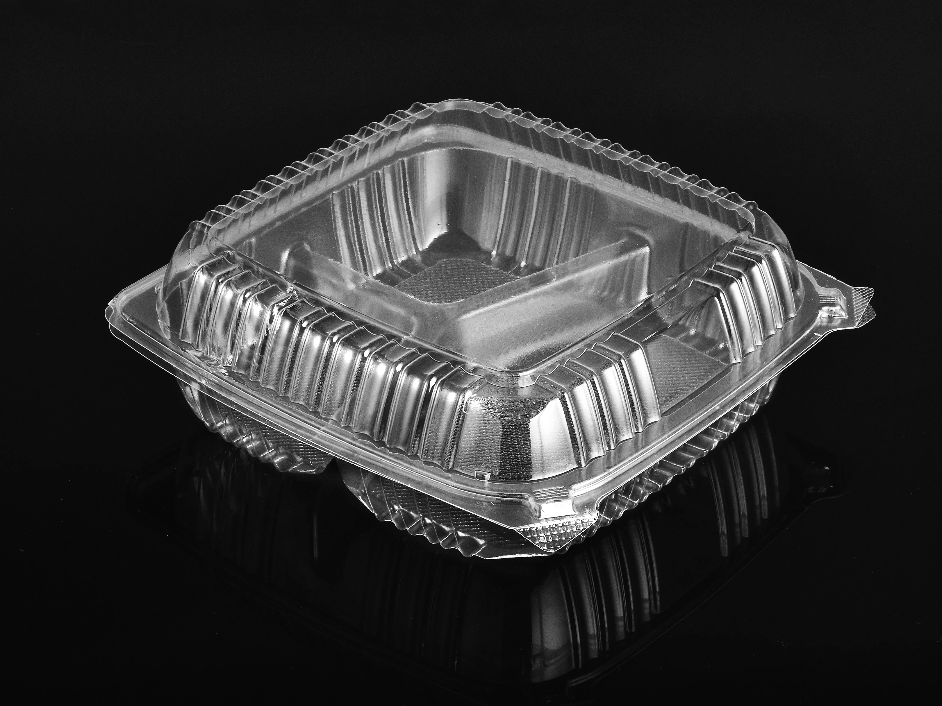 Professional Manufacturer Fast Food Boxes With Strong Wrapping Ability Transparent Storage For Takeout Containers With Lids