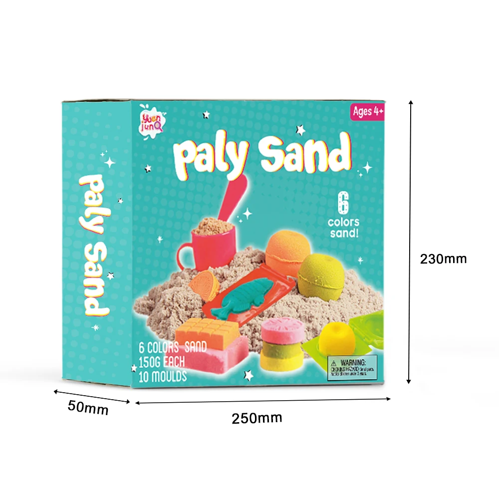Hot Sale Kids Children Beach Cotton Magic Play Sand Toy Kit With Cute Pretend Play Molds Set