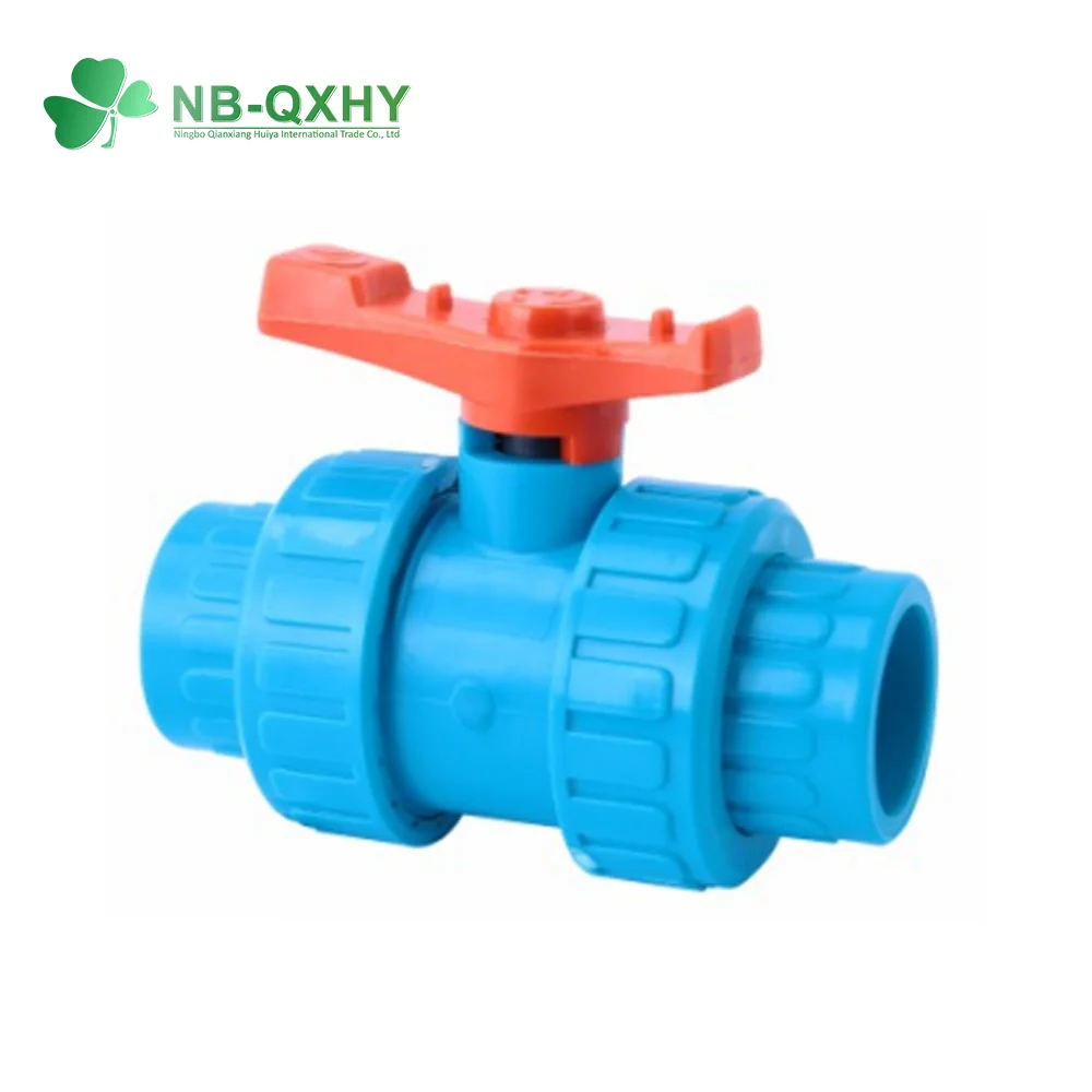 Wholesale UPVC CPVC Plastic Valves PVC Double True Union Ball Valve for Water Supply Plumbing Fittings