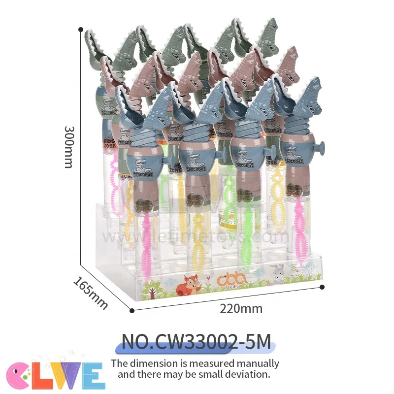 Good quality ABS Alligator Telescopic Spring Manipulator Toy Parent-children Interactive Animal Grabber bubble wand
