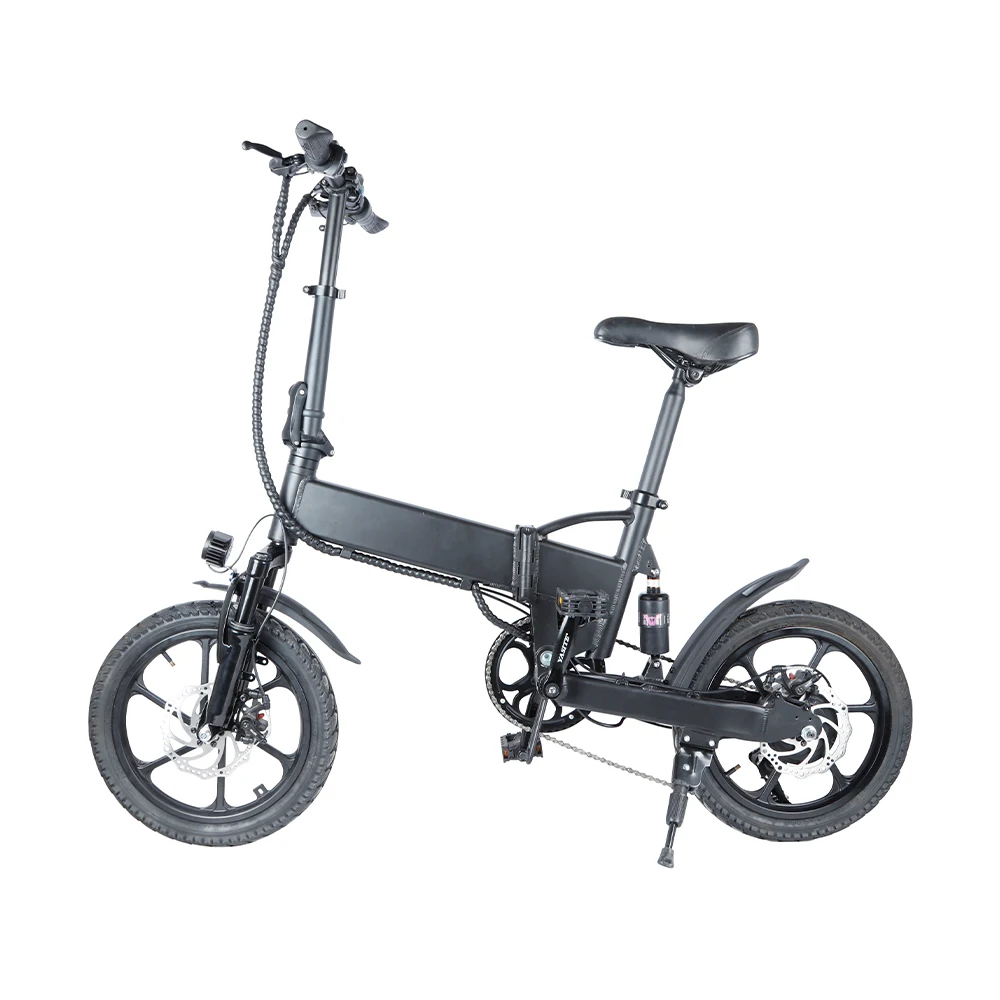 E-BIKE литиевая батарея 350 Вт 36 В 7.5AH 14 дюймов цифровой ALU Электрический регулируемый по высоте складной внедорожный велосипед для взрослых с сиденьем