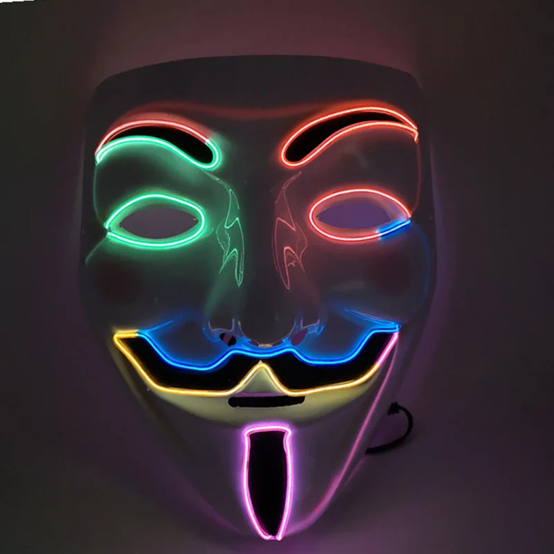 Wholesale Halloween Party Glowing Masks Cosplay Ghosts Headsets Terrifying Practical Joke Masks