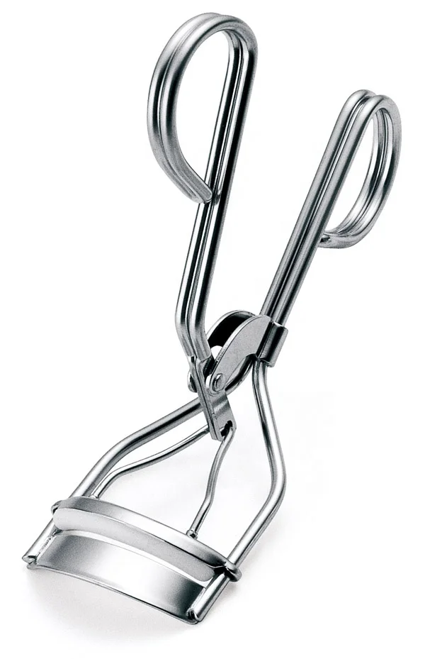 Simple shiny eyelash curler with colorful band