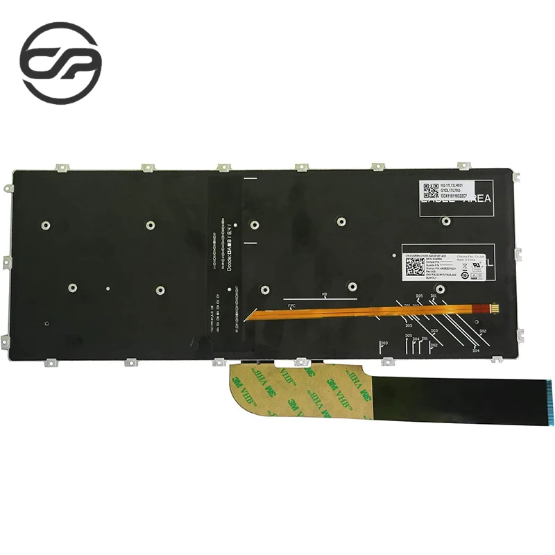 Multiple Language original Keyboard for DELL Inspiron 5580 5585 7586 Keyboard backlight