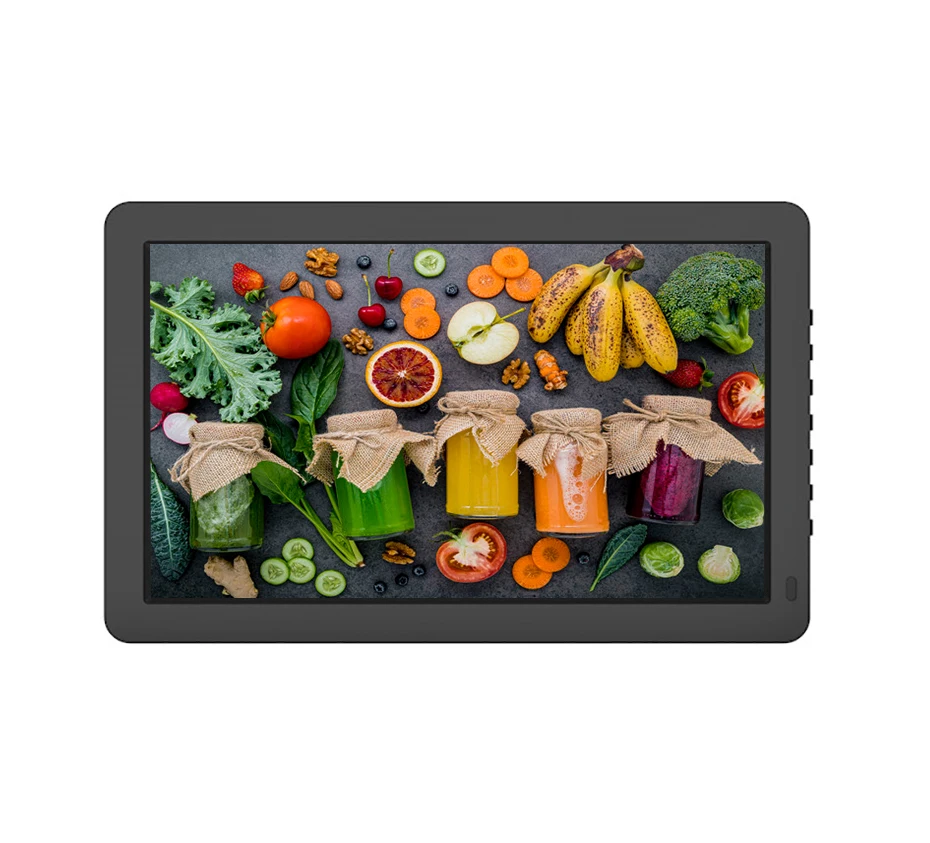 Цифровая фоторамка 15 дюймов, видеорамка высокого разрешения с поддержкой циклической видеосъемки, изображений и будильника с пультом дистанционного управления