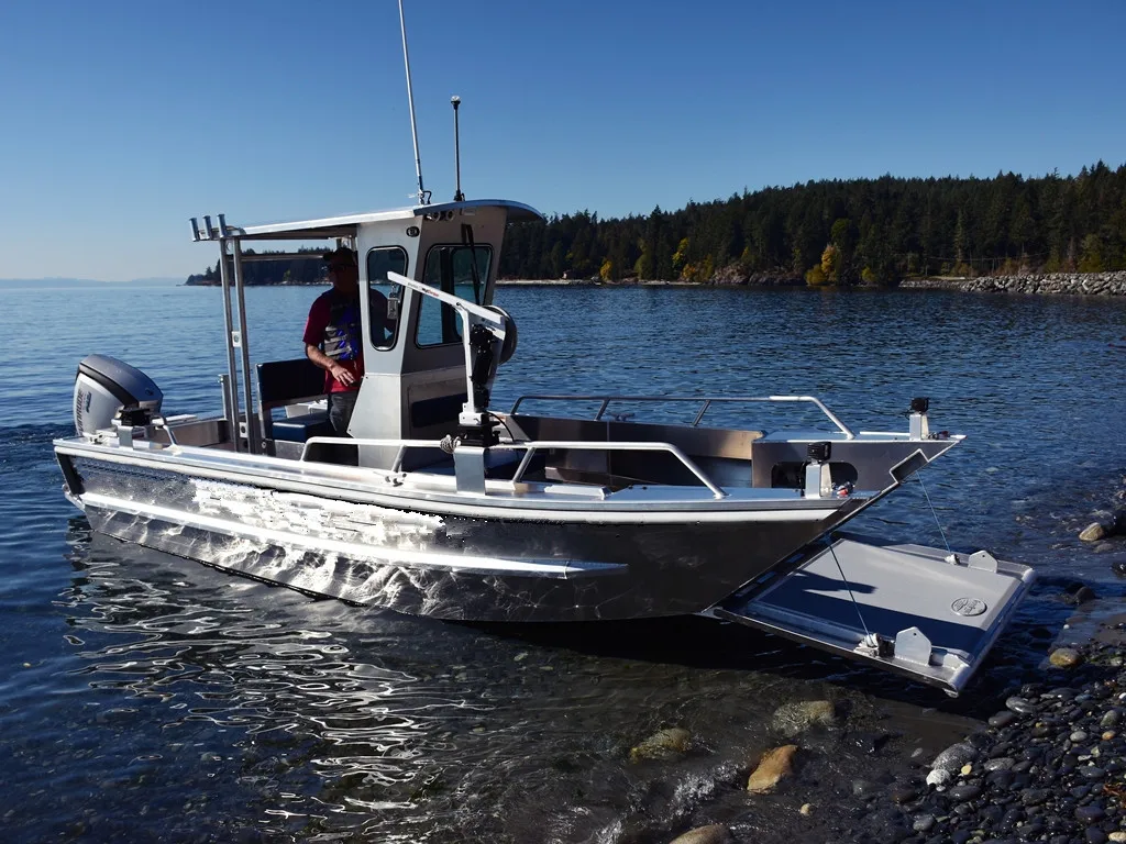 5.8 meters strong aluminum deep v hull working boat landing craft