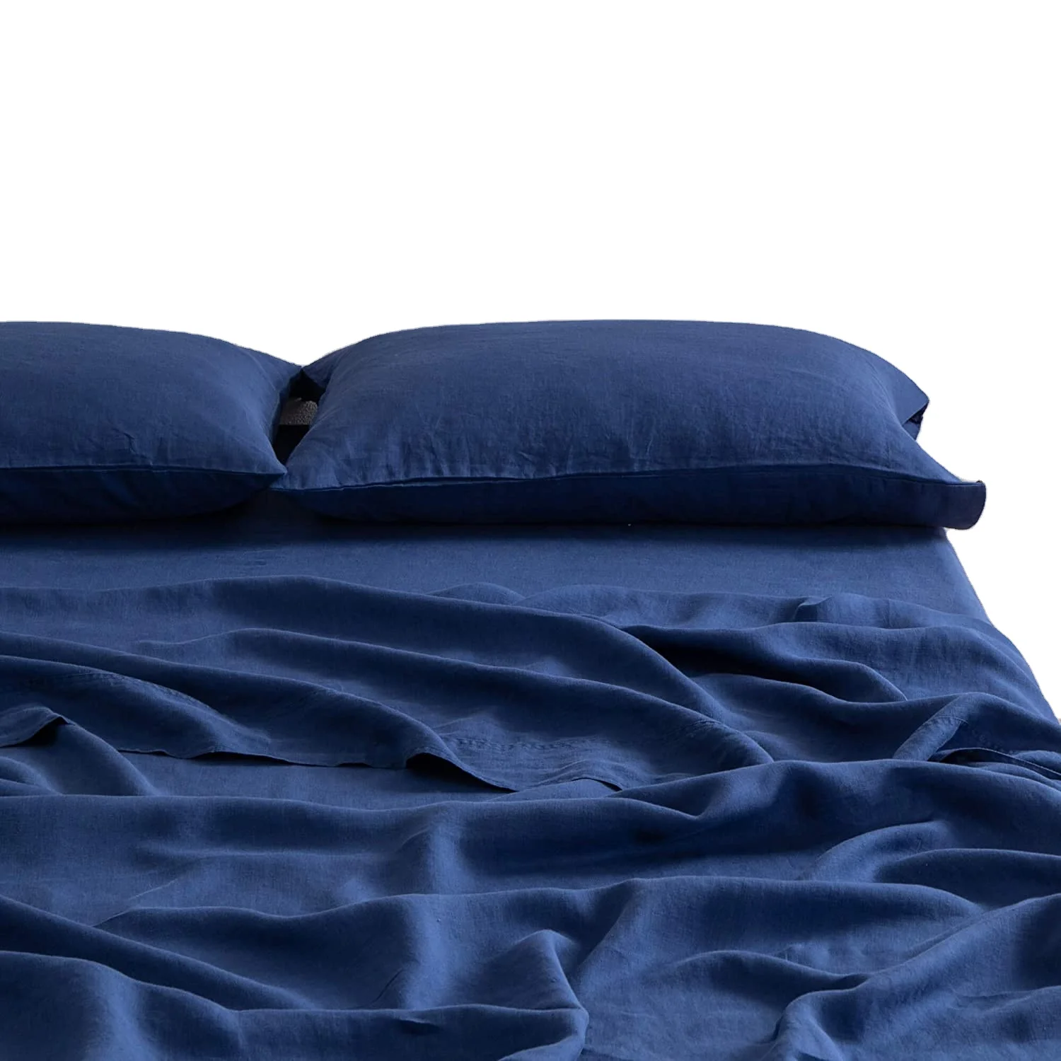 Однотонный Комплект постельного белья из 100% конопли 4 шт.