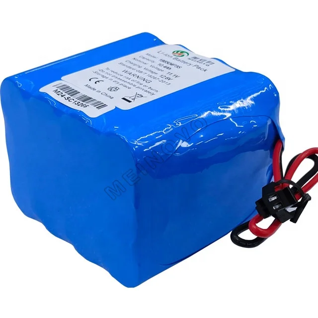 Safe design 18650-3S4P 10.4Ah 11.1v 10000mah lithium battery pack
