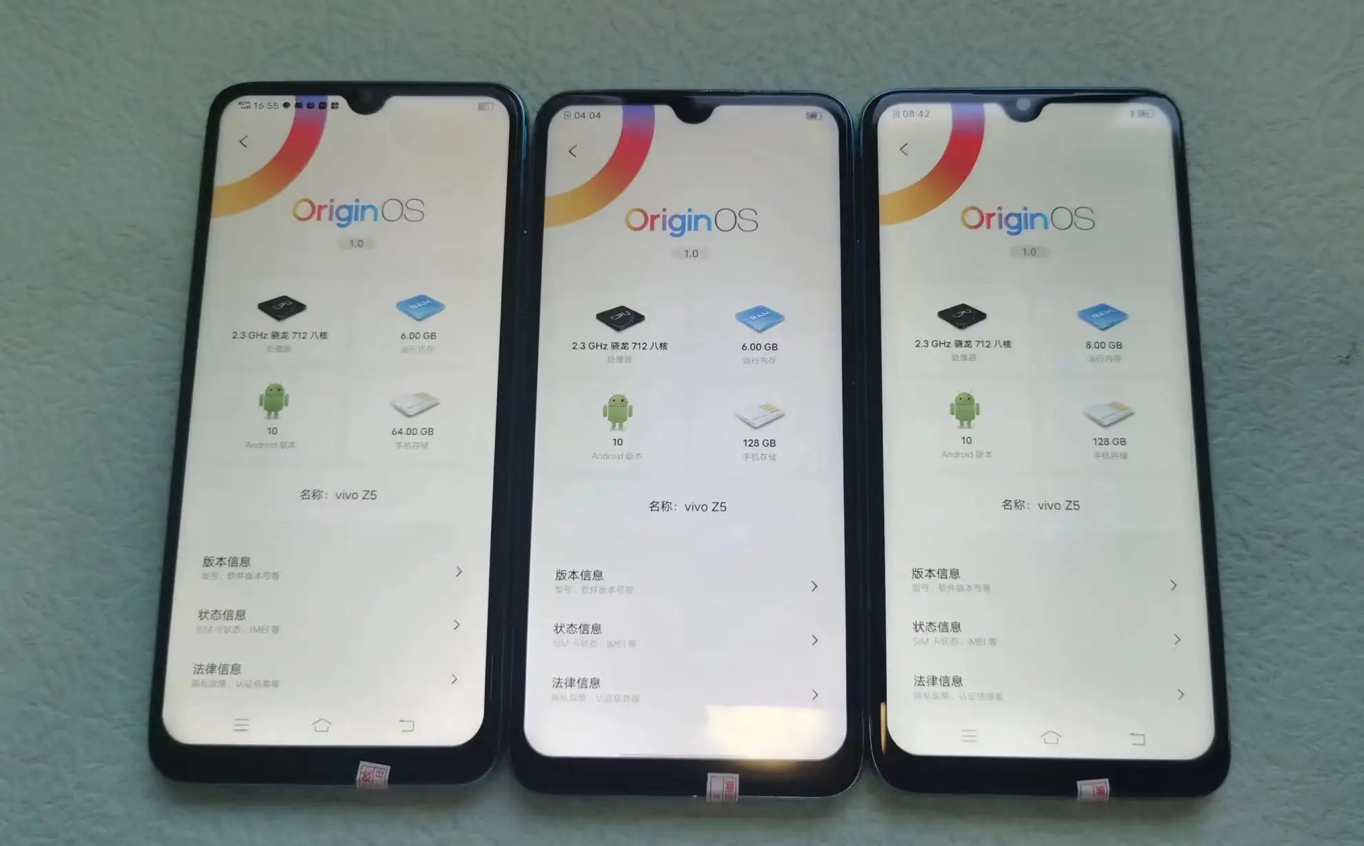 Wholesale Used mobile phone cheap cellphone for VIVO z1 z1i z3 z3i z3x z5x y95 y97 original refurbished second hand