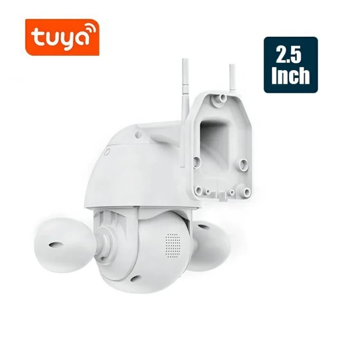 Factory Direct Supply Waterproof IP66 Tuya 5MP Auto Tracking Outdoor Floodlight Garden Light PTZ Wifi Camera