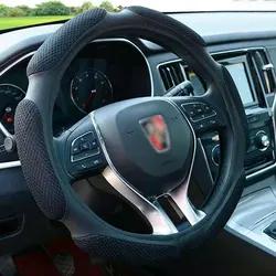 Handmade steering wheel cover in universal leather