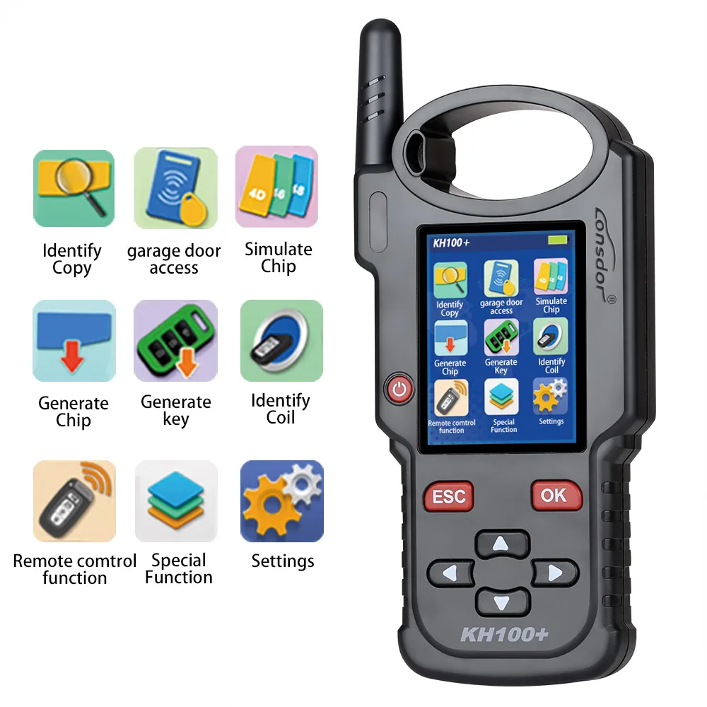 Latest Handheld Device Update Version  KH100 Lonsdor KH100+ Remote Key Programmer