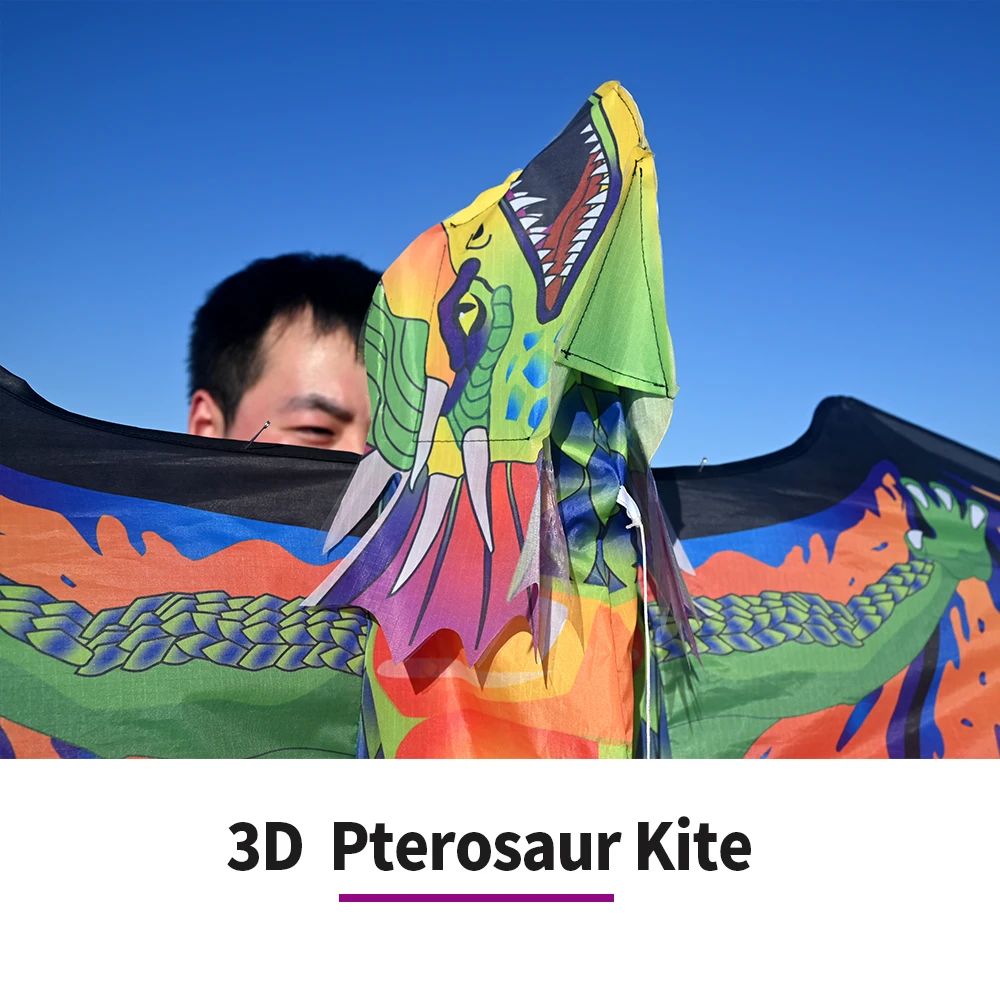 Hot Sale Custom Made 3D Dragon Flying Kite Easy to Fly for Children Fiberglass Frame and Fabric Material Perfect Gift